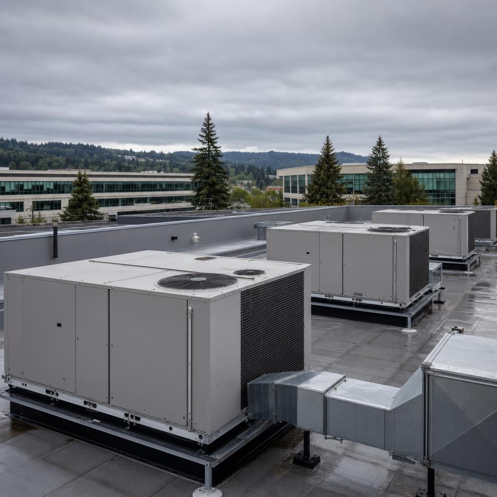 Commercial HVAC rooftop unit service in South King County